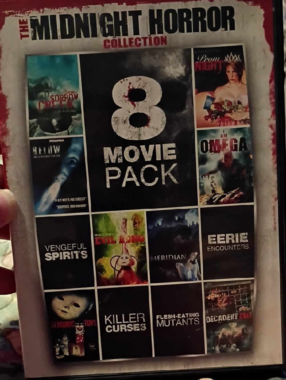 The Midnight Horror Collection 8 Movie Pack - Black